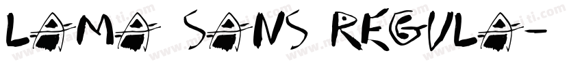 Lama Sans Regula字体转换